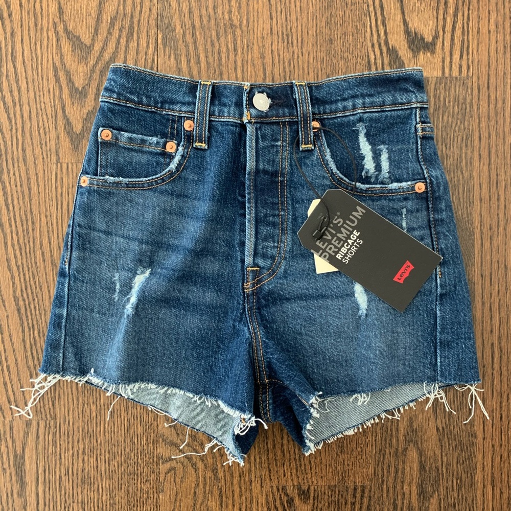 Levi's Sz 24 Ribcage Denim Shorts